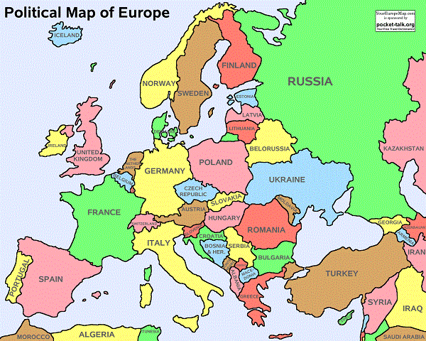 Cùng tìm hiểu về bản đồ du lịch châu Âu