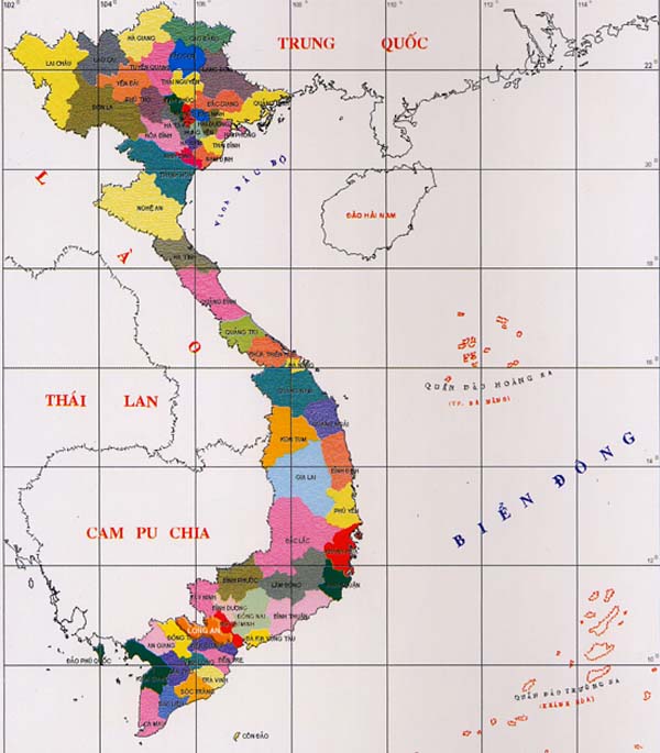 Thông tin cập nhật bản đồ Việt Nam mới nhất