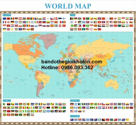 Bản đồ thế giới bán ở đâu