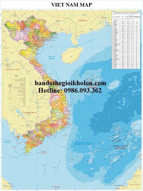 bản đồ Việt Nam tiếng anh