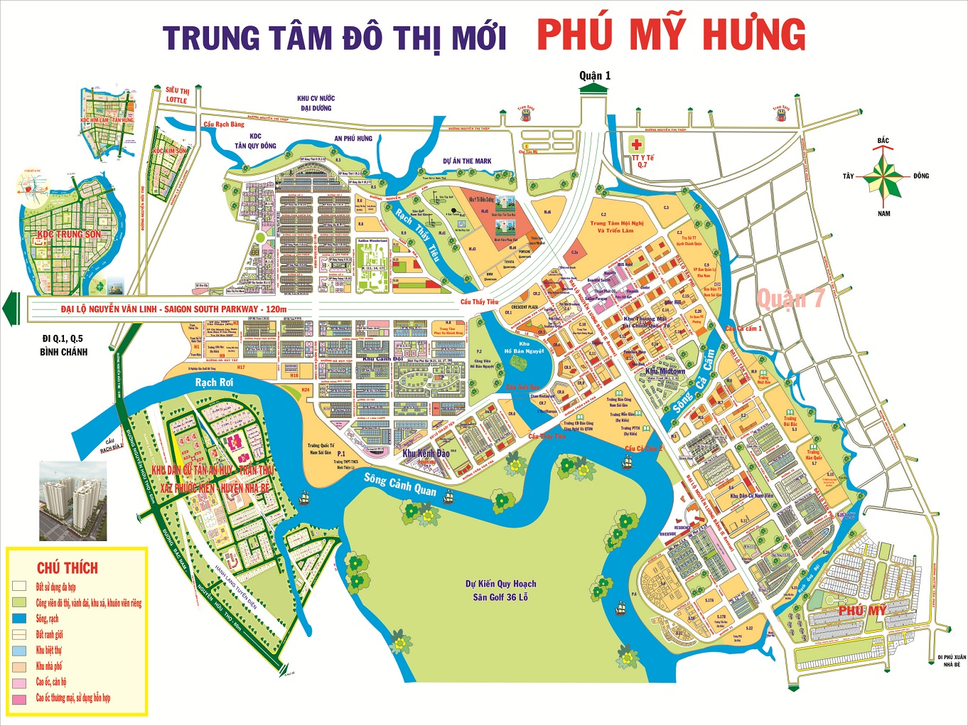 Bản Đồ Phú Mỹ Hưng TP. Hồ Chí Minh