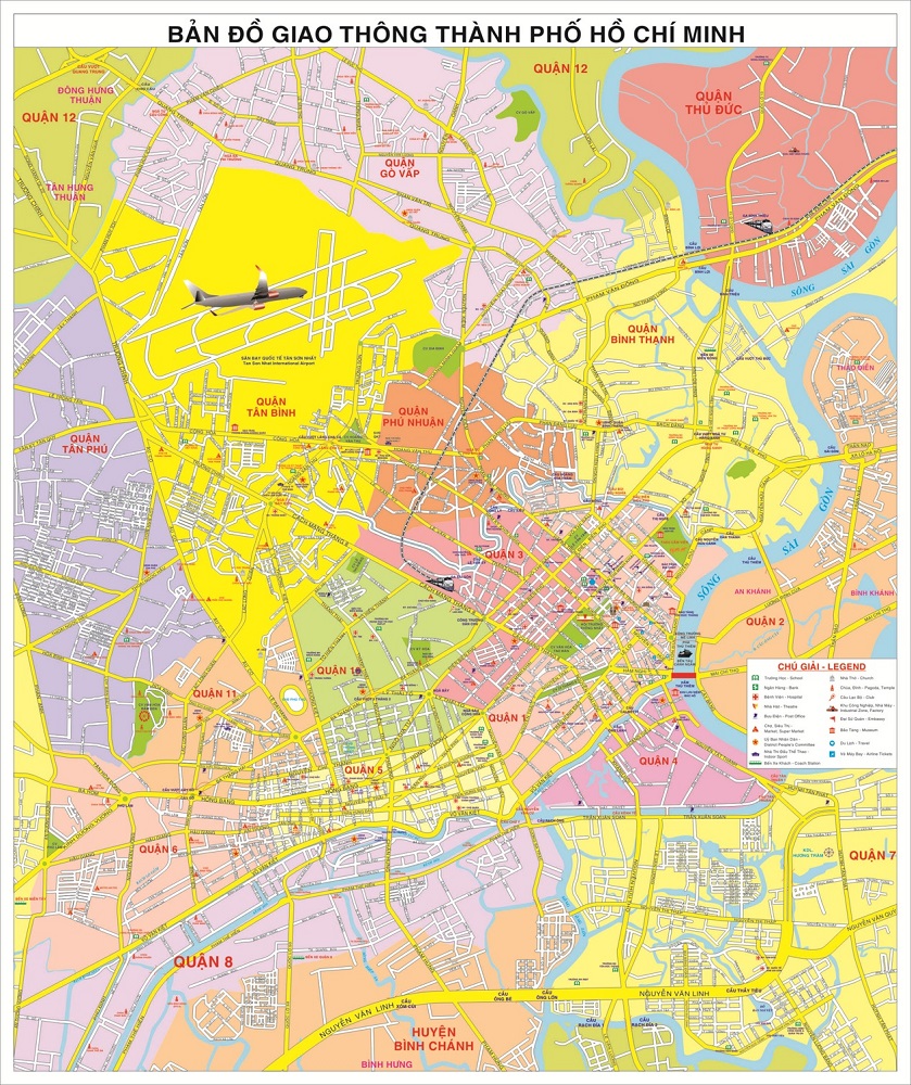 Bản Đồ Các Quận Thành Phố Hồ Chí Minh