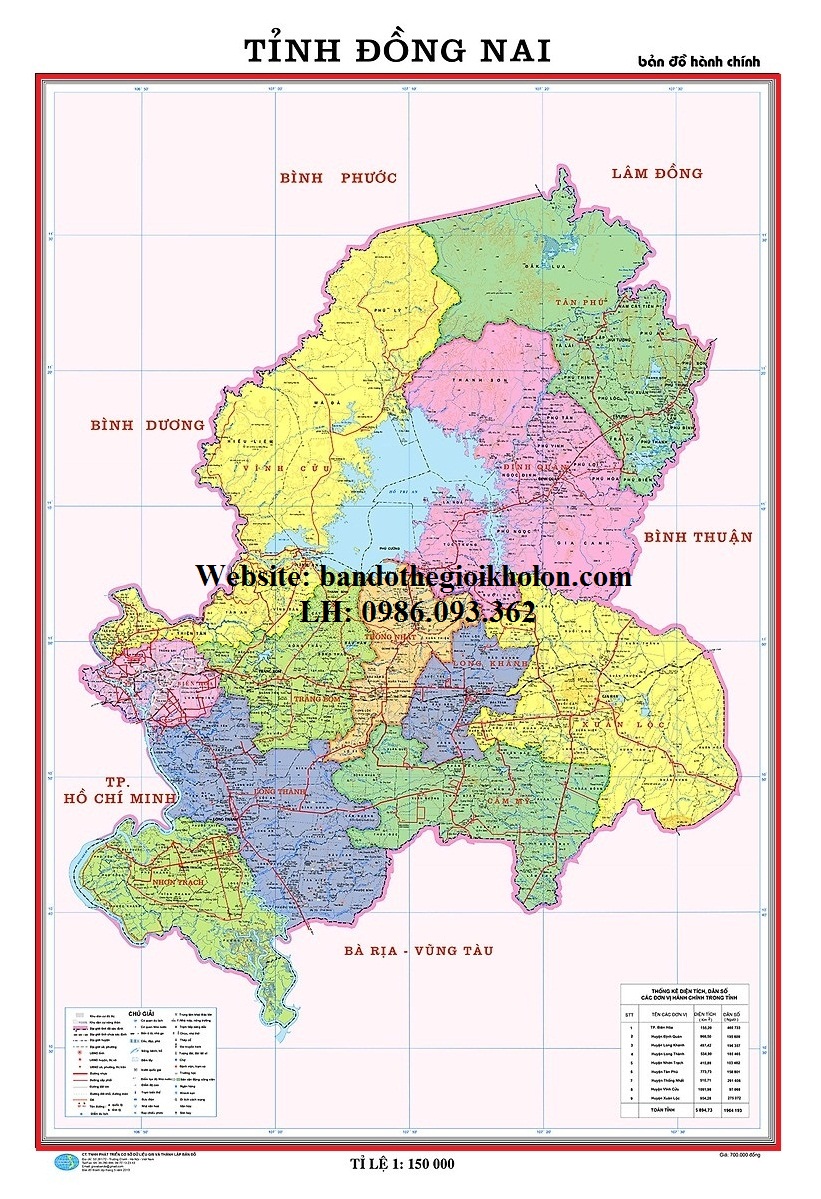 Bản Đồ Tỉnh Đồng Nai