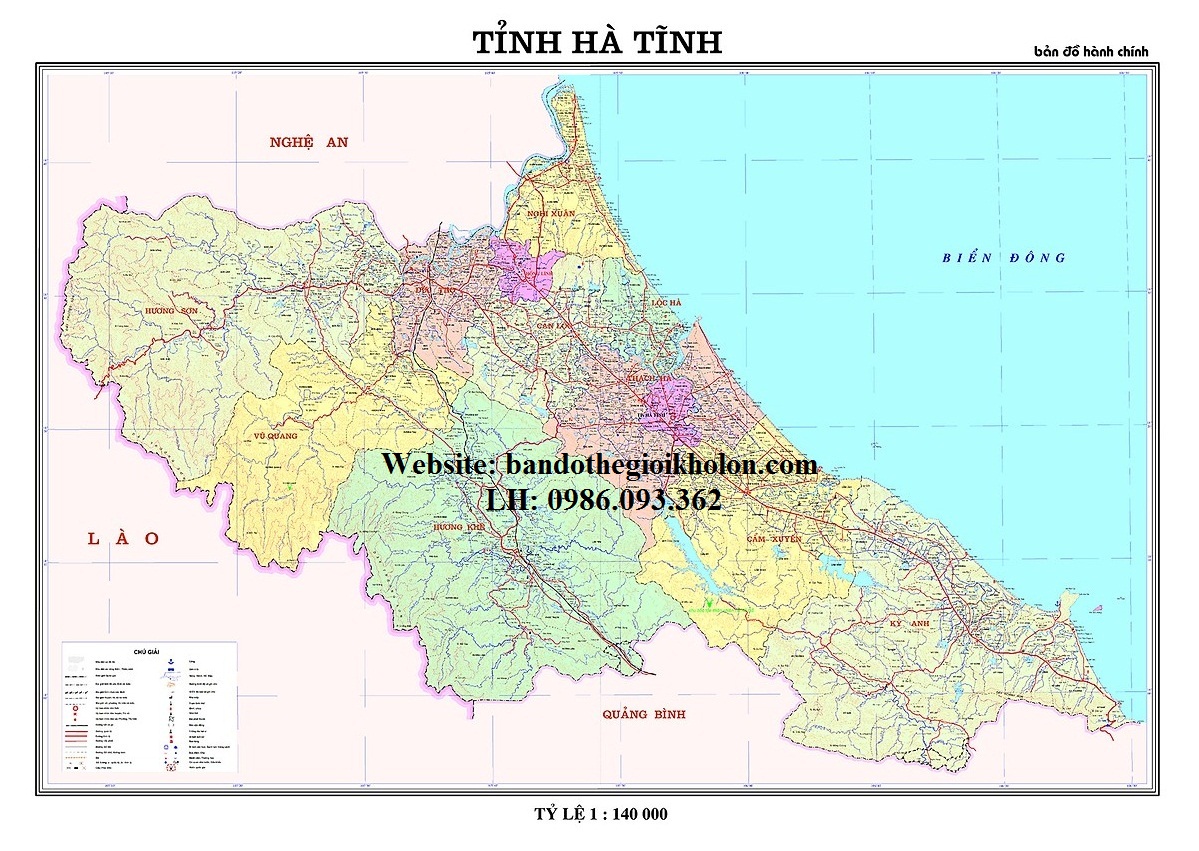 Bản Đồ Tỉnh Hà Tĩnh
