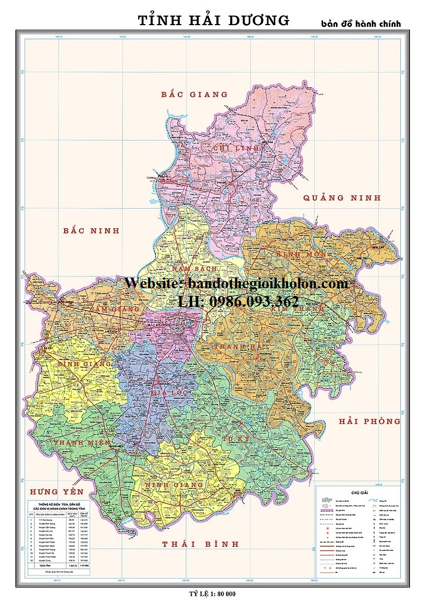Bản Đồ Tỉnh Hải Dương