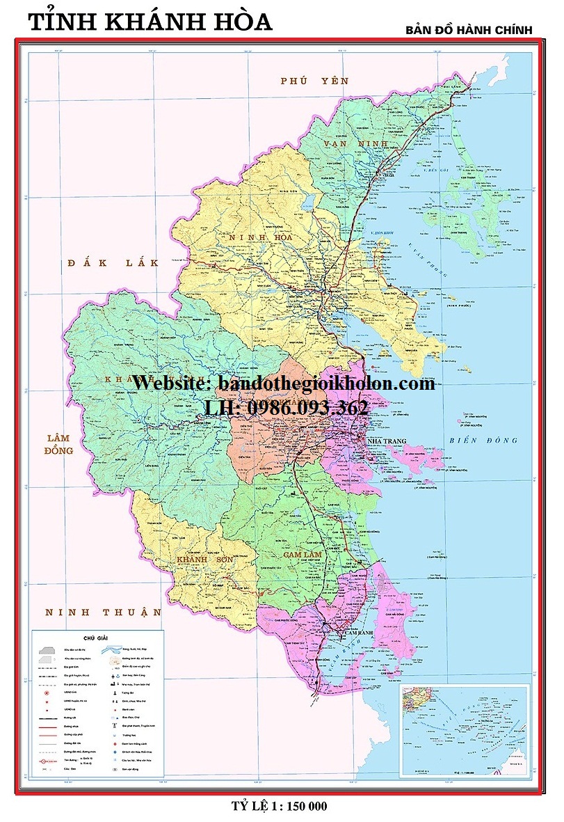 Bản Đồ Tỉnh Khánh Hòa