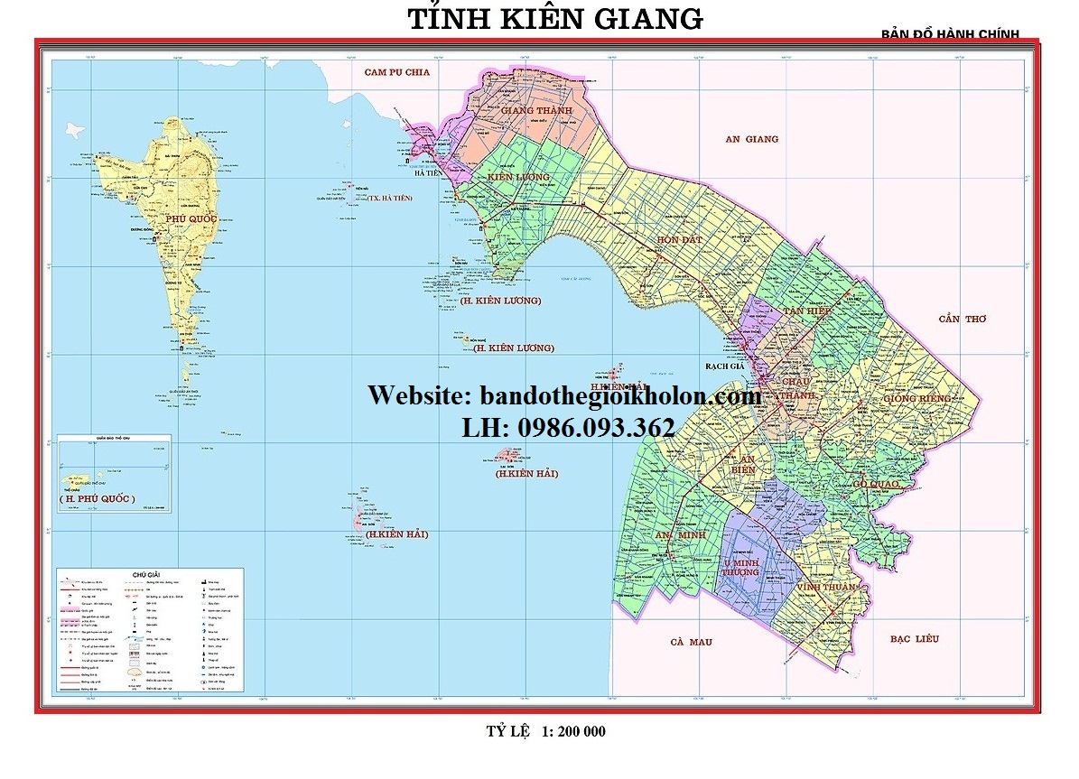 Bản Đồ Tỉnh Kiên Giang