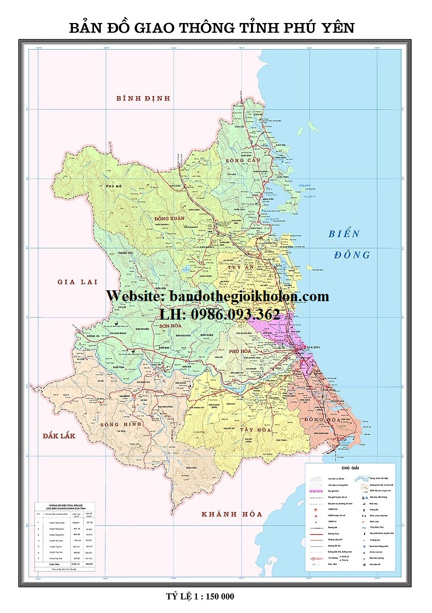 Bản Đồ Tỉnh Phú Yên