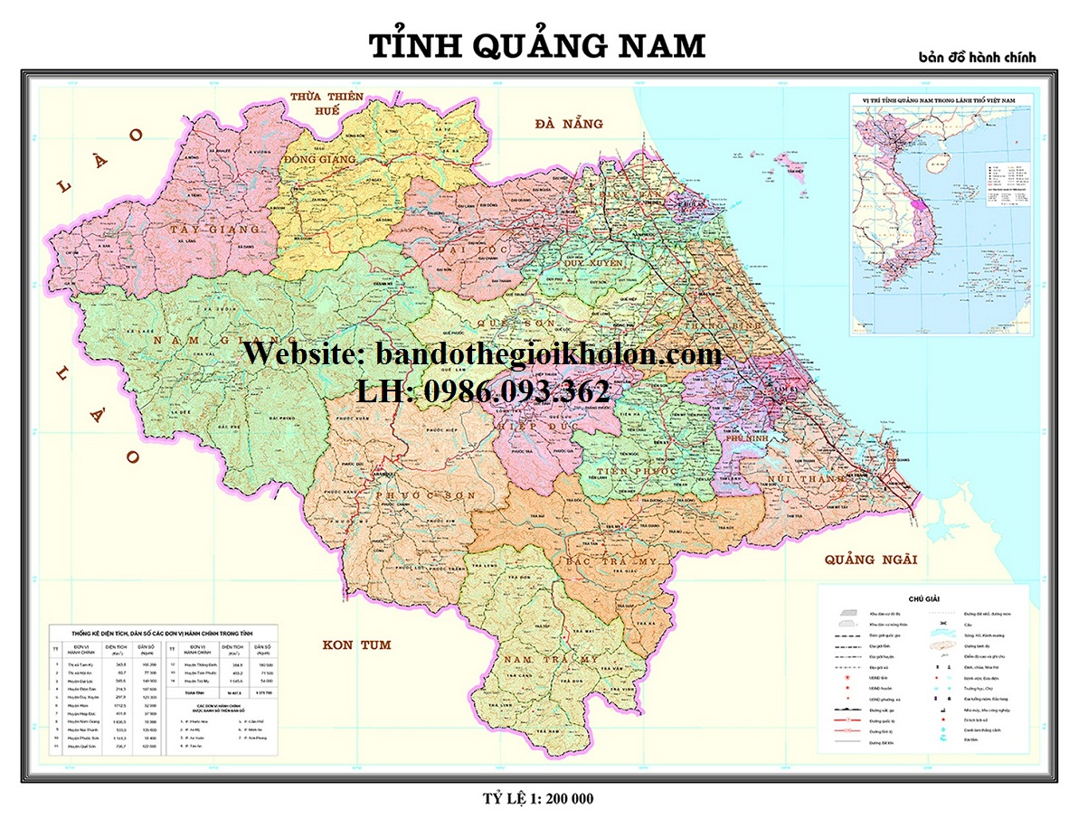 Bản Đồ Tỉnh Quảng Nam