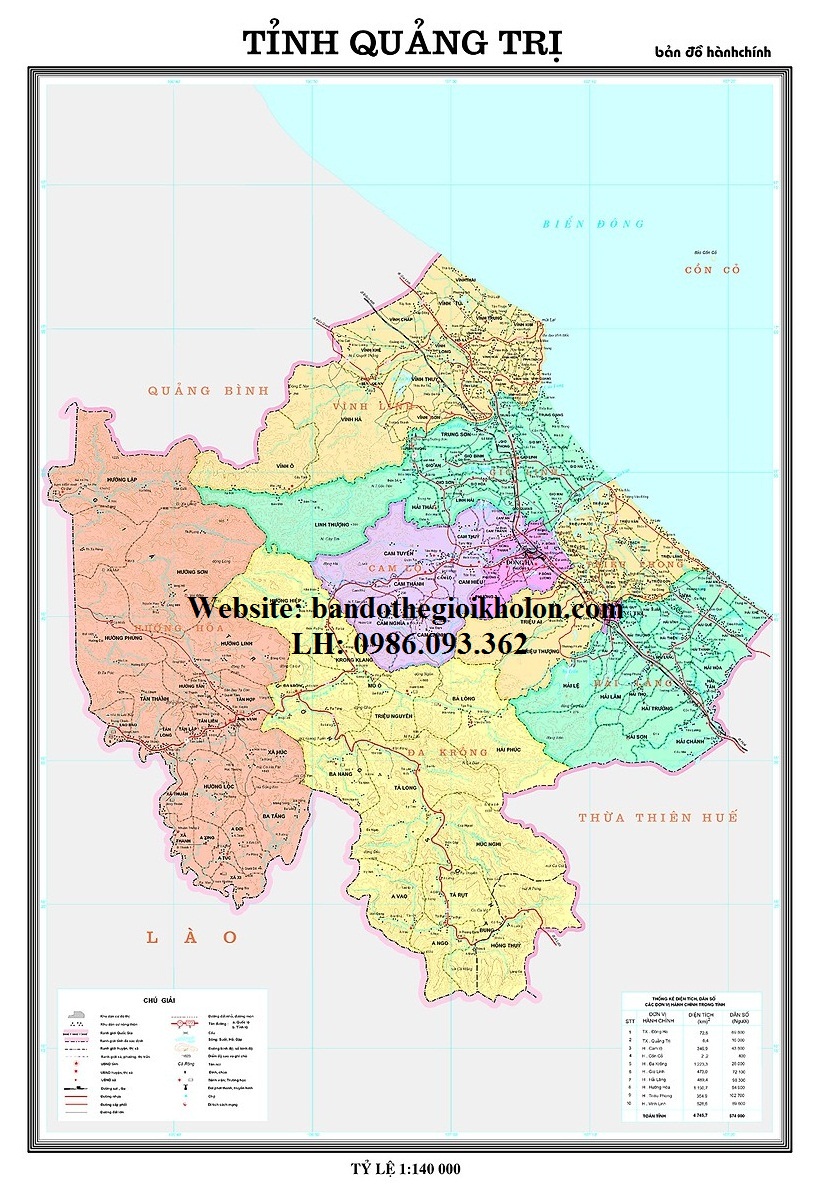 Bản Đồ Tỉnh Quảng Trị