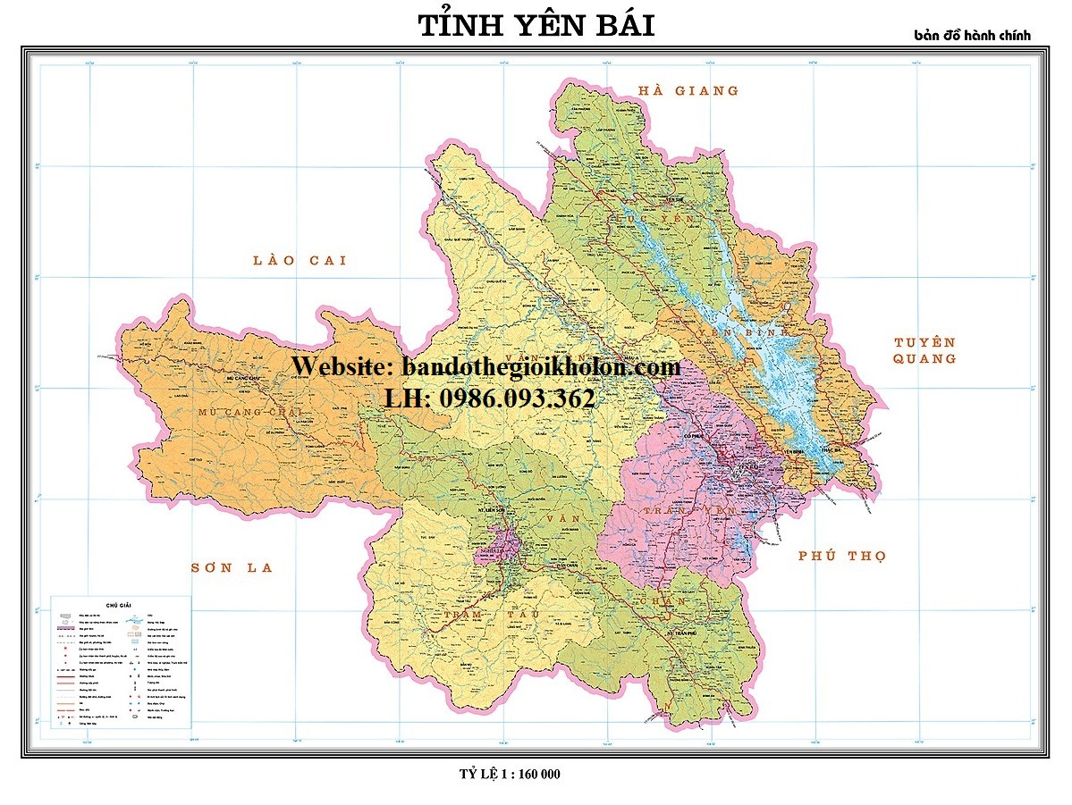 Bản Đồ Tỉnh Yên Bái