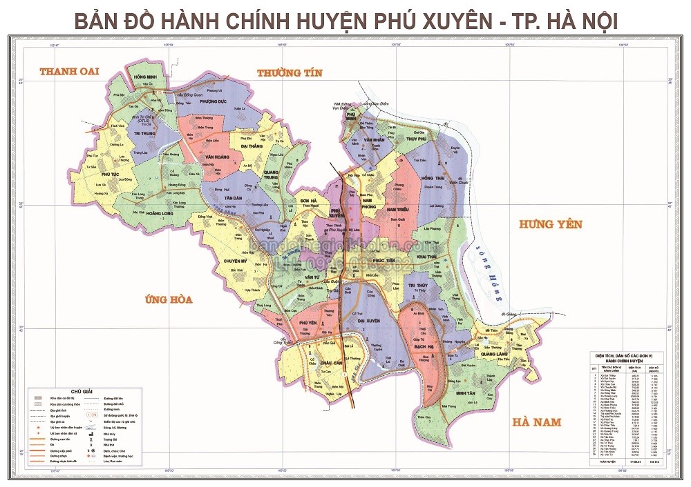 Bản Đồ Huyện Phú Xuyên Thành Phố Hà Nội