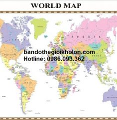 Bản đồ thế giới khổ lớn mẫu 31